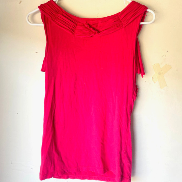 Anthropologie deletta xs pink tank top sleeveless - Picture 2 of 3